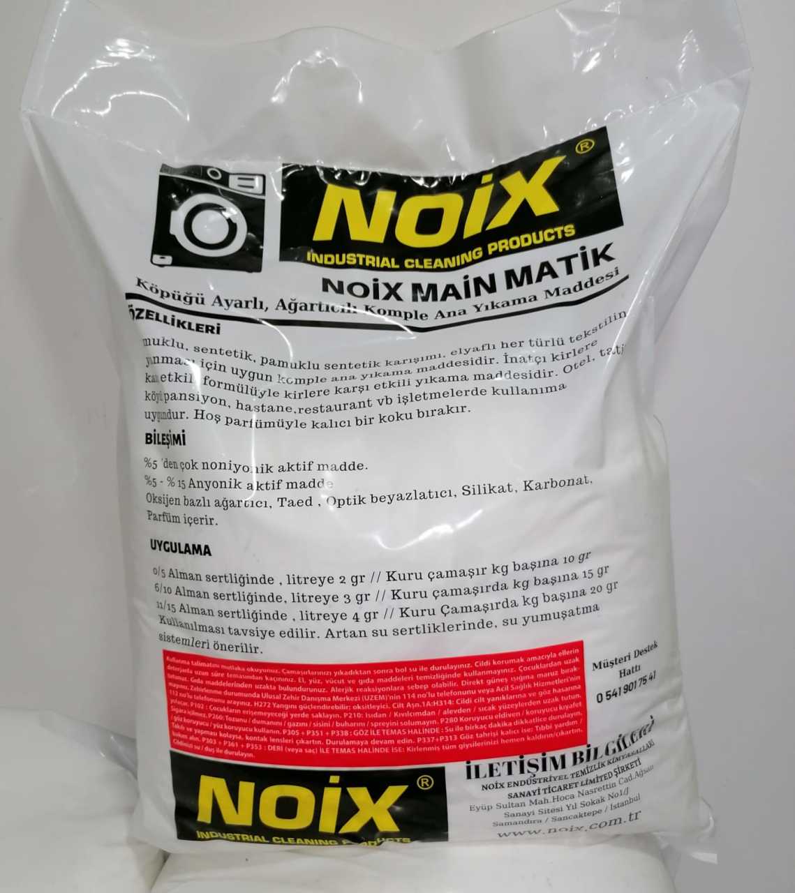 NOİX MAIN MATİK KOMPLE ANA YIKAMA MADDESİ 15 KG