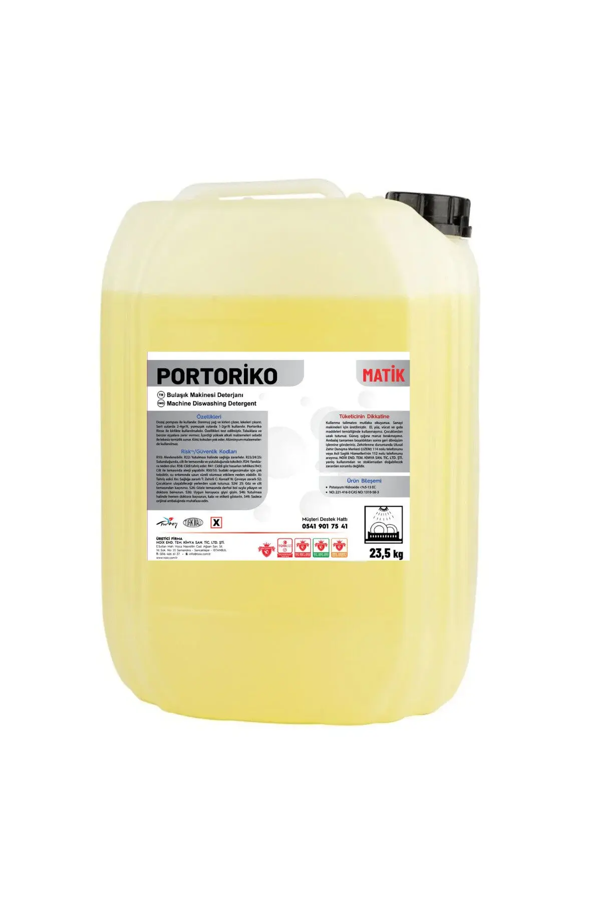 PORTORICO MATİK BULAŞIK MAKİNESİ DETERJANI 23,5 KG