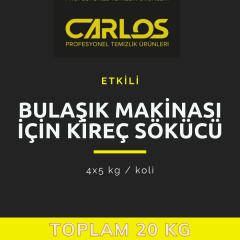 CARLOS KİREÇ ÇÖZÜCÜ - BULAŞIK MAKİNASI İÇİN KİREÇ SÖKÜCÜ 4X5 KG