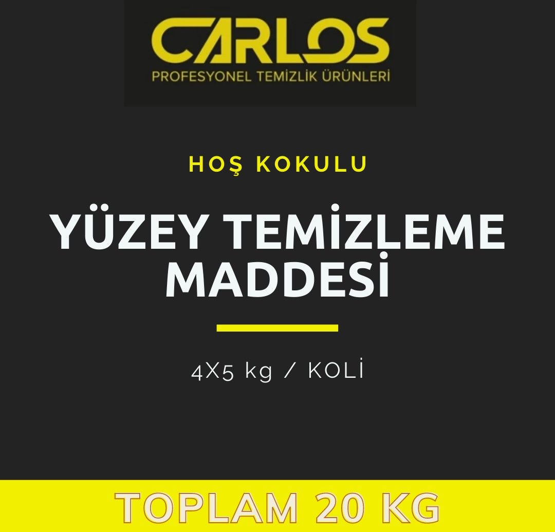 CARLOS YÜZEY TEMİZLİK MADDESİ 4x5 KG