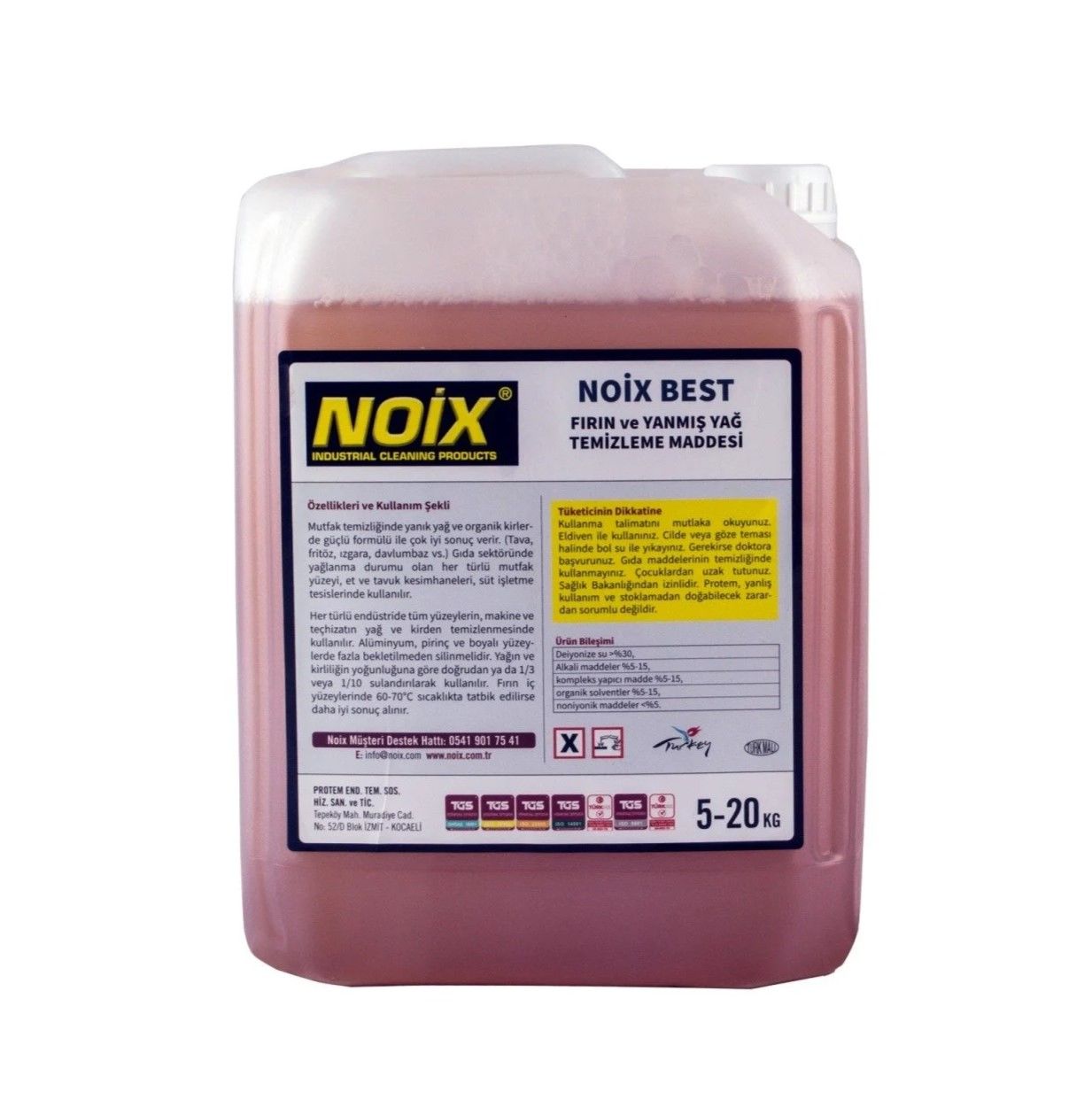NOİX BEST AĞIR KİR VE YANMIŞ YAĞ SÖKÜCÜ 2x5 KG